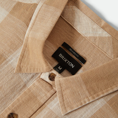 CRU LINEN BLEND S/S WOVEN SHIRT