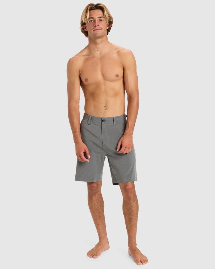 UNION HEATHER 19" HYBRID SHORTS