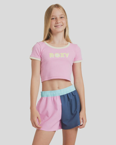 GIRLS ROXY HEY YEAH YEAH TEE