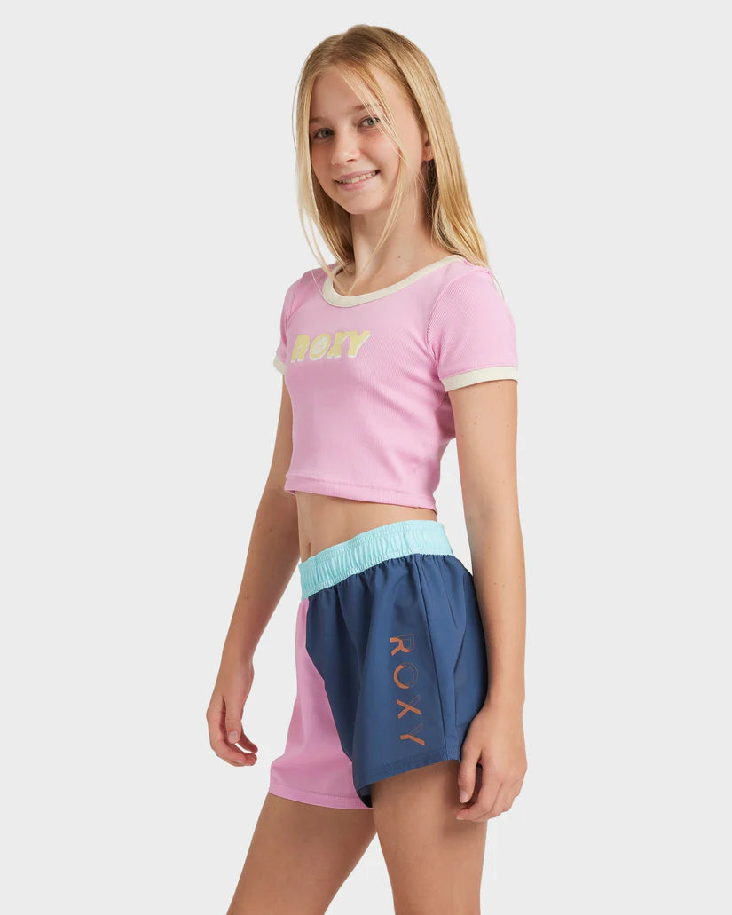 GIRLS ROXY HEY YEAH YEAH TEE