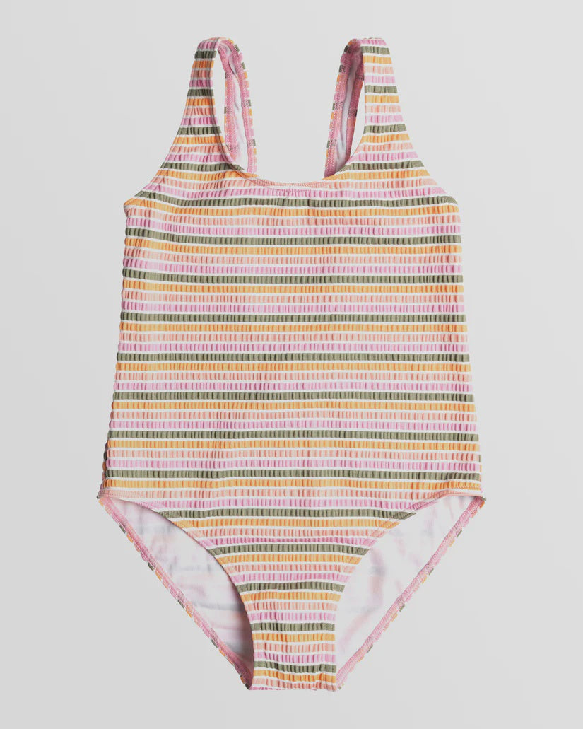 GIRLS MIRAGE STRIPE ONE PIECE