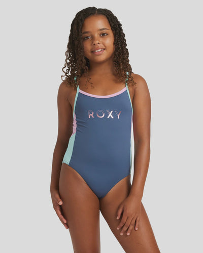 GIRLS COLORBLOCK ONE PIECE