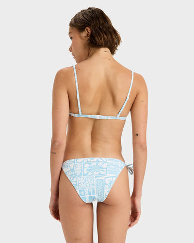 FLOWERS WAVE TIE SIDE BIKINI BOTTOM