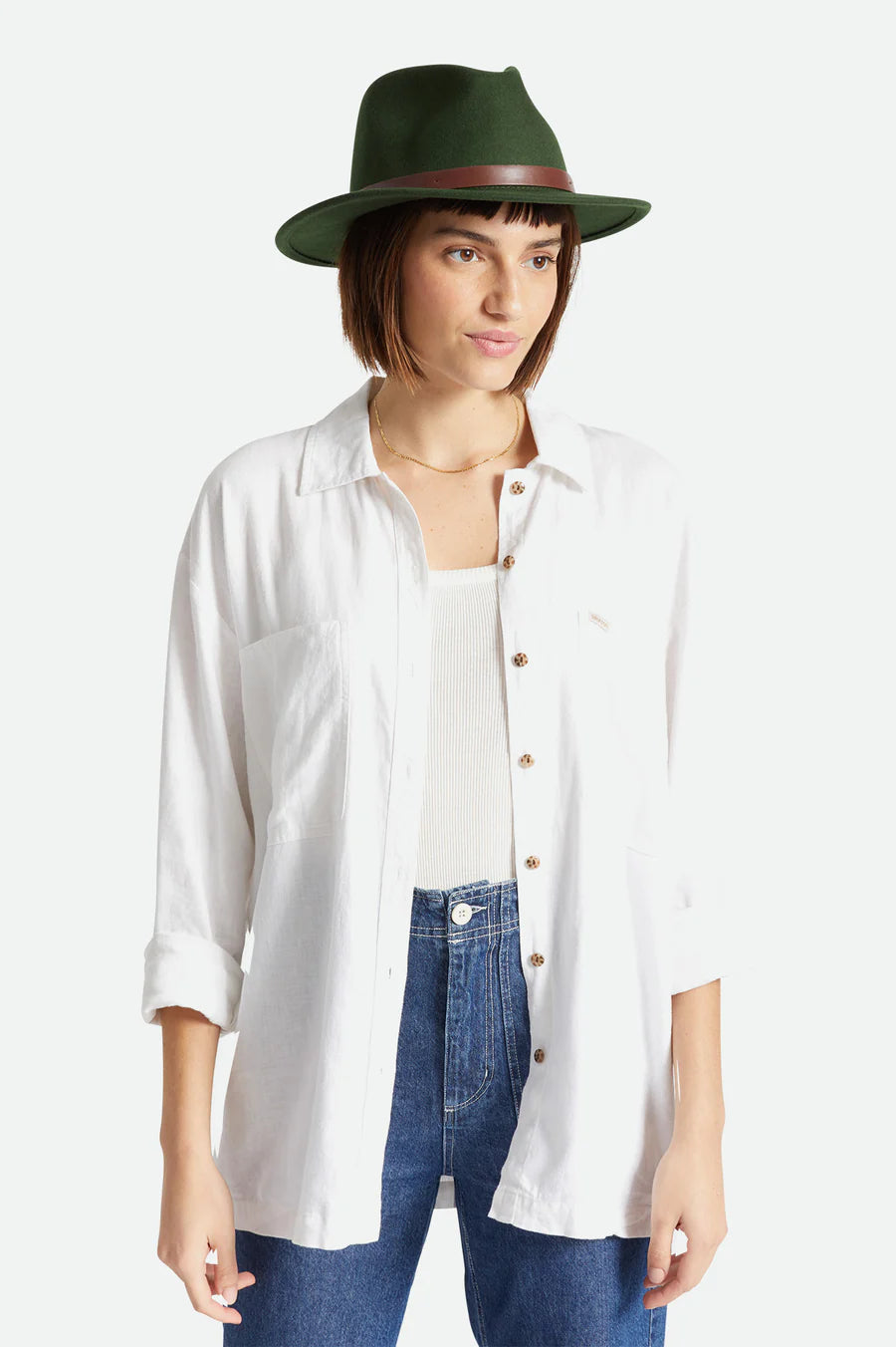 MESSER PACKABLE FEDORA - MOSS