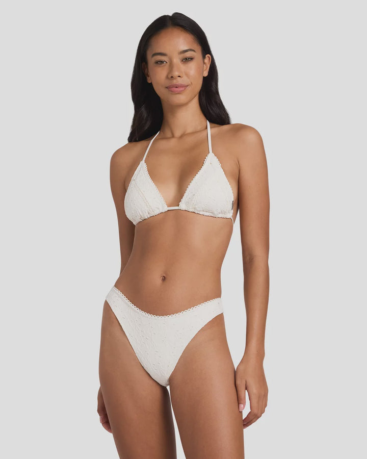 EYE ON YOU PANELLED TRI BIKINI TOP