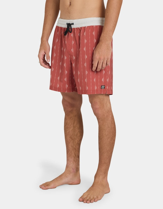 GOOD TIMES LAYBACK 16" BOARDSHORT  - RED