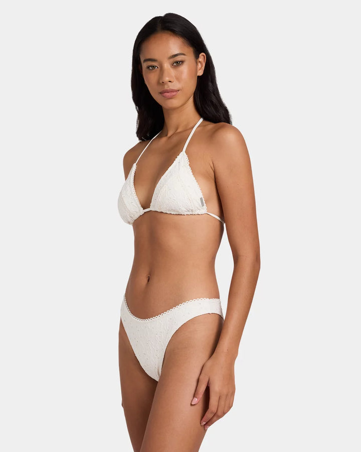 EYE ON YOU PANELLED TRI BIKINI TOP
