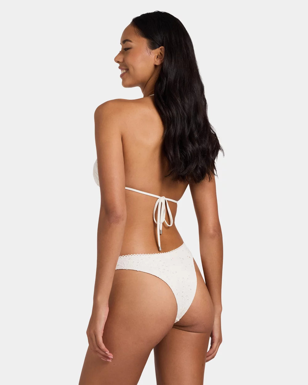 EYE ON YOU PANELLED TRI BIKINI TOP