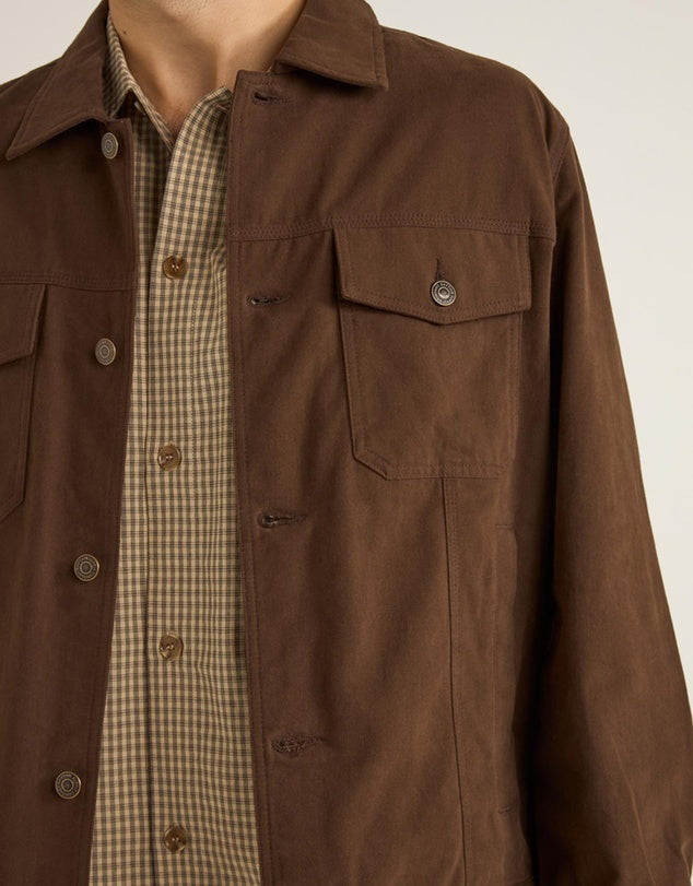 BRUSHED TWILL TRUCKER JACKET