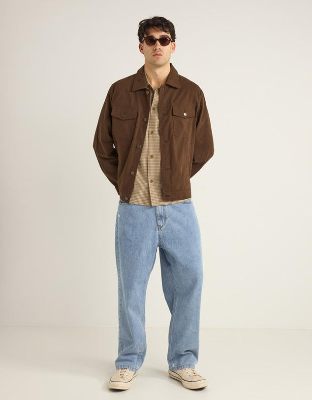 BRUSHED TWILL TRUCKER JACKET