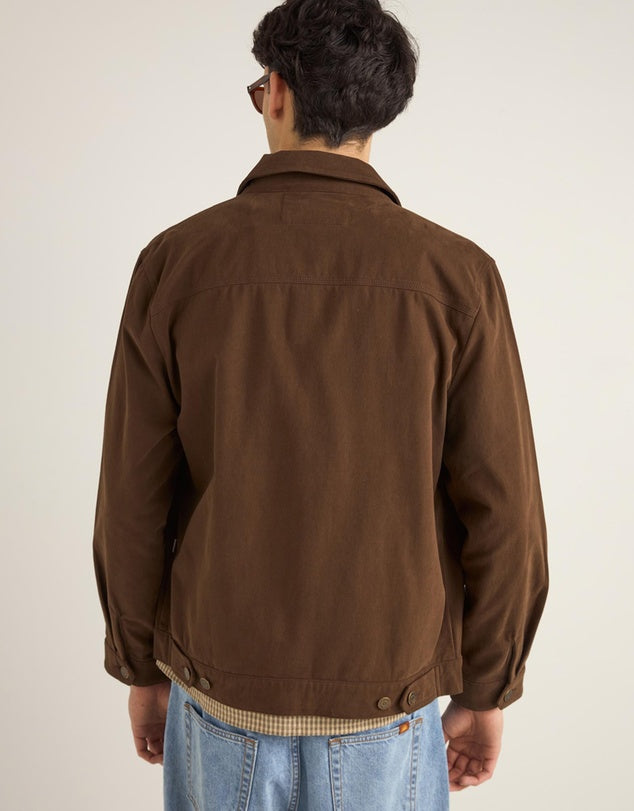 BRUSHED TWILL TRUCKER JACKET