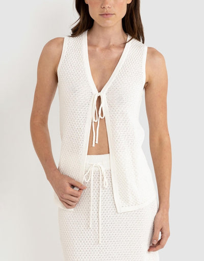 JOSIE LONGLINE KNIT VEST