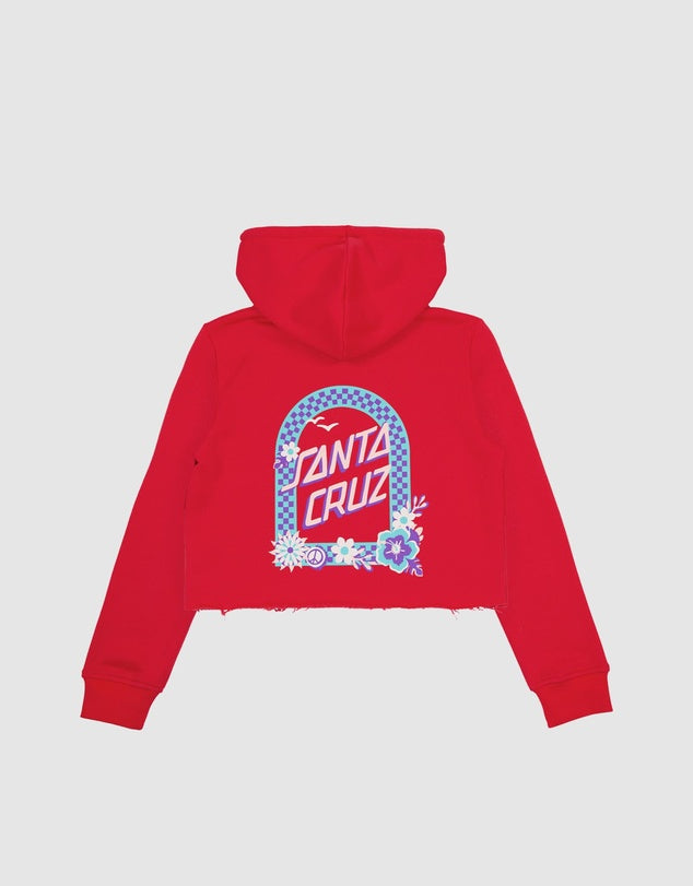 FREE SPIRIT FLORAL CHEST HOODIE