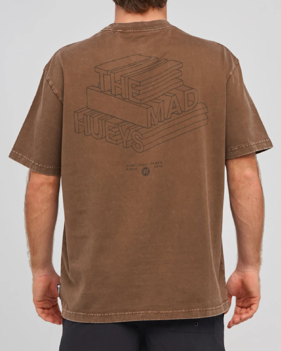 HUEYS LETTER OVERSIZED SS TEE