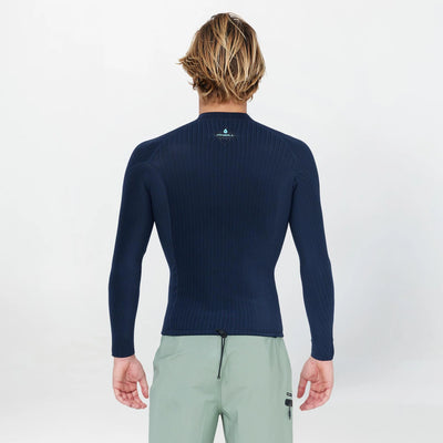 HYPER X L/S WETSUIT TOP - CARBON BLUE