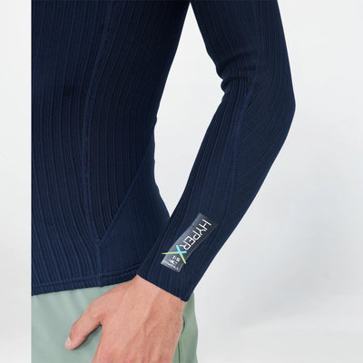 HYPER X L/S WETSUIT TOP - CARBON BLUE