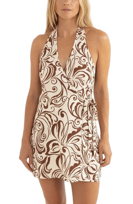 KAI FLORAL WRAP DRESS