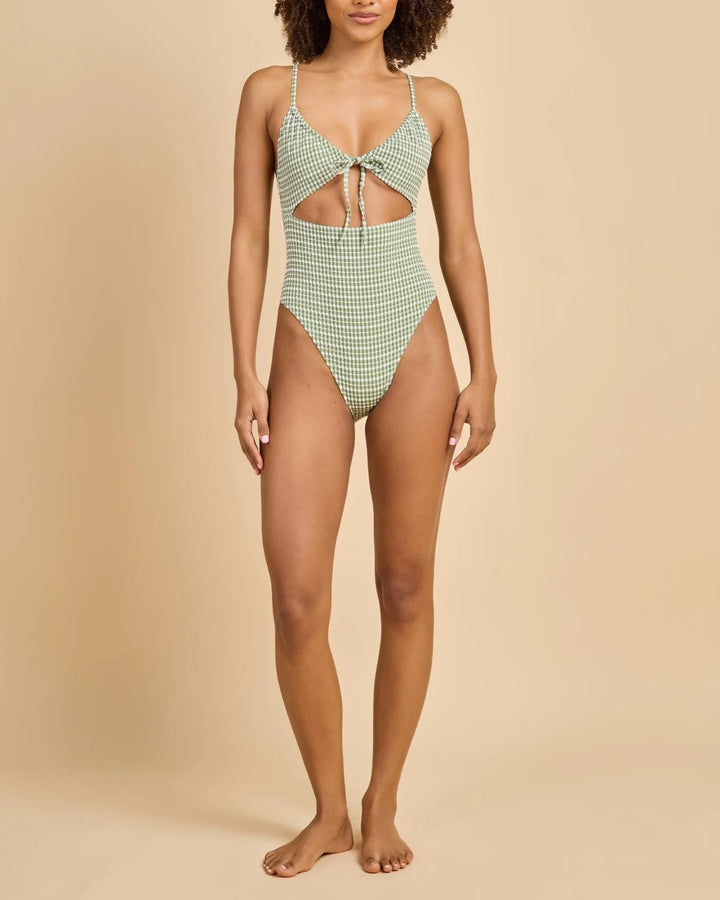LOLA CHECK CUT OUT ONE PIECE