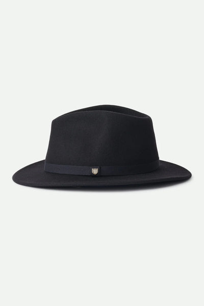 MESSER PACKABLE FEDORA - BLACK