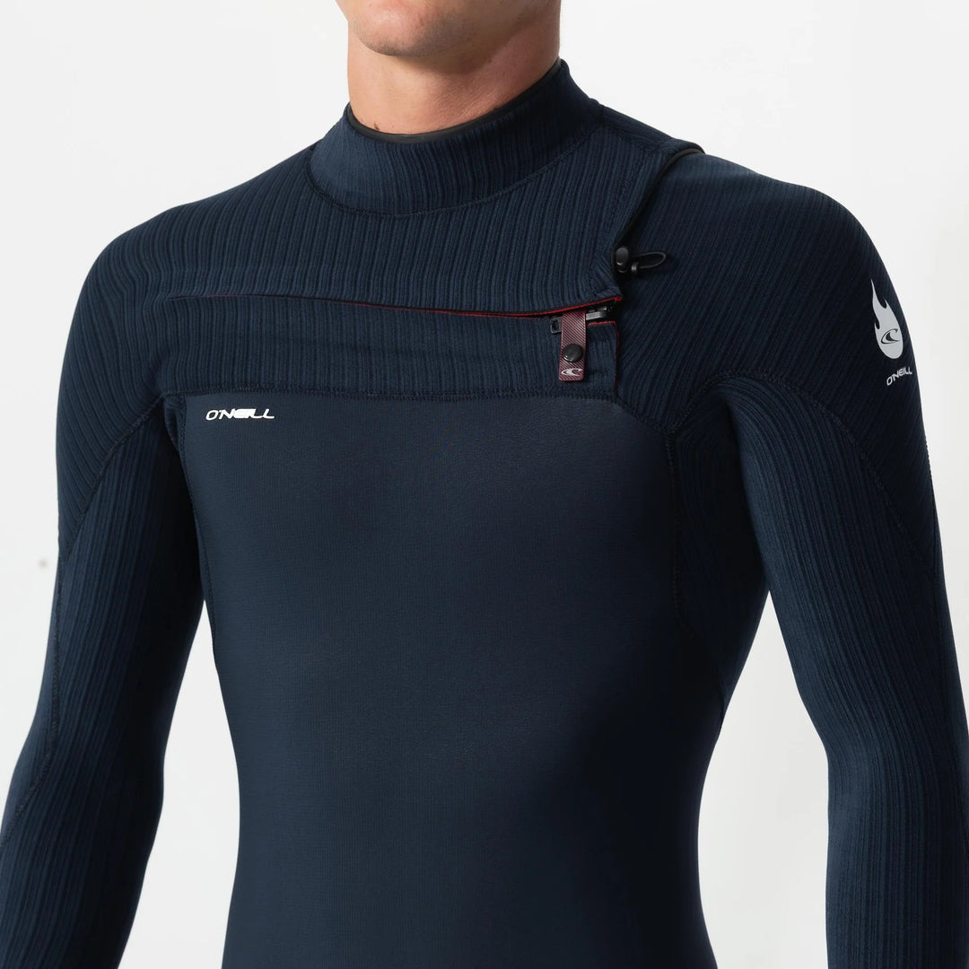 MENS ONEILL 4/3 HYPERFIRE CZ STEAMER - CARBON BLUE