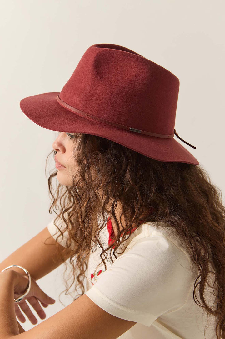 WESLEY FEDORA - DARK BRICK