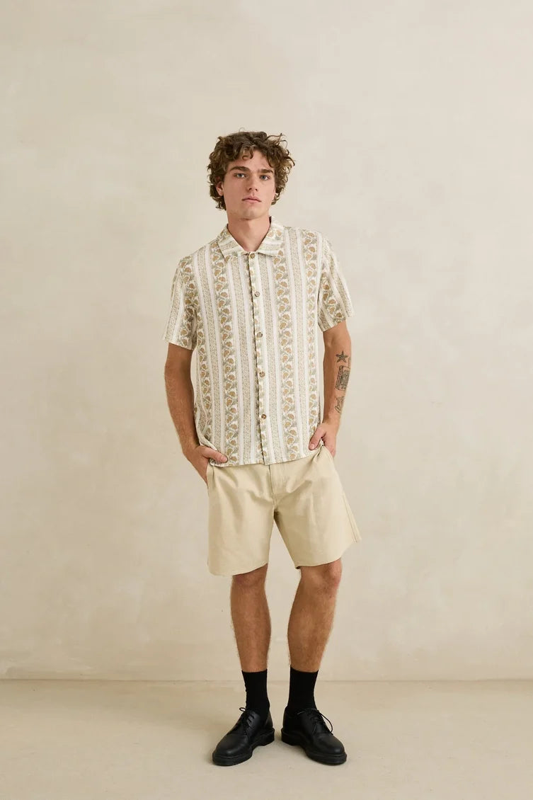 PAISLEY STRIPE SS SHIRT