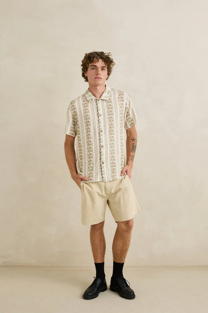 PAISLEY STRIPE SS SHIRT