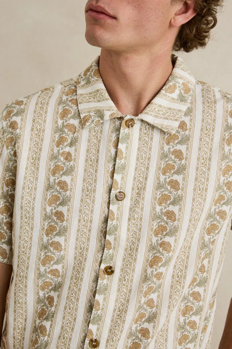 PAISLEY STRIPE SS SHIRT