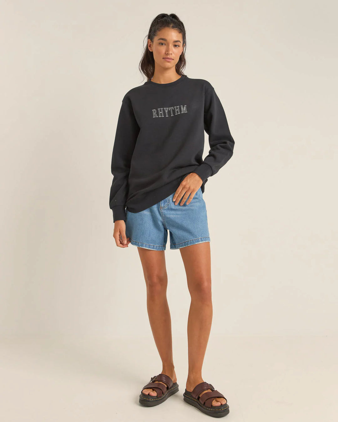 FLAGSHIP BOYFRIEND FLEECE CREW