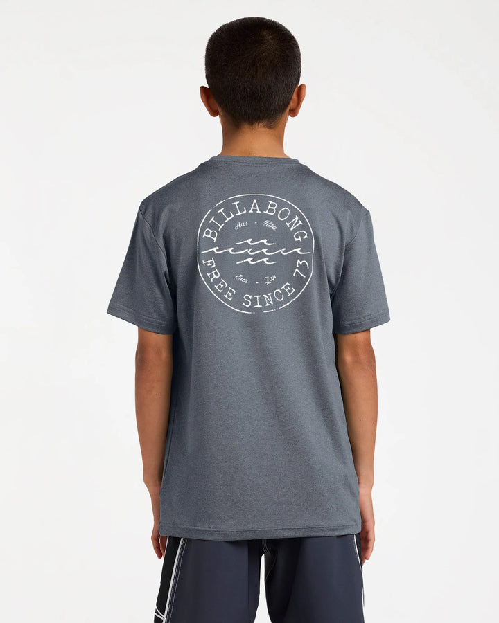 BOYS BIG WAVE DAZ TEE UPF 50 RASH VEST