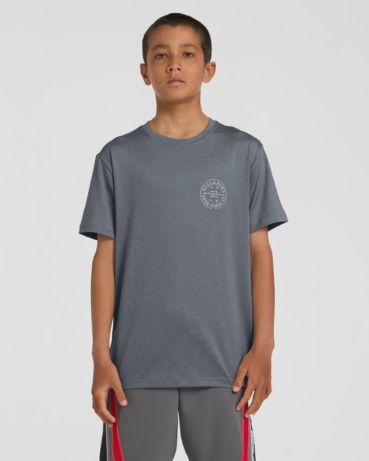 BOYS BIG WAVE DAZ TEE UPF 50 RASH VEST