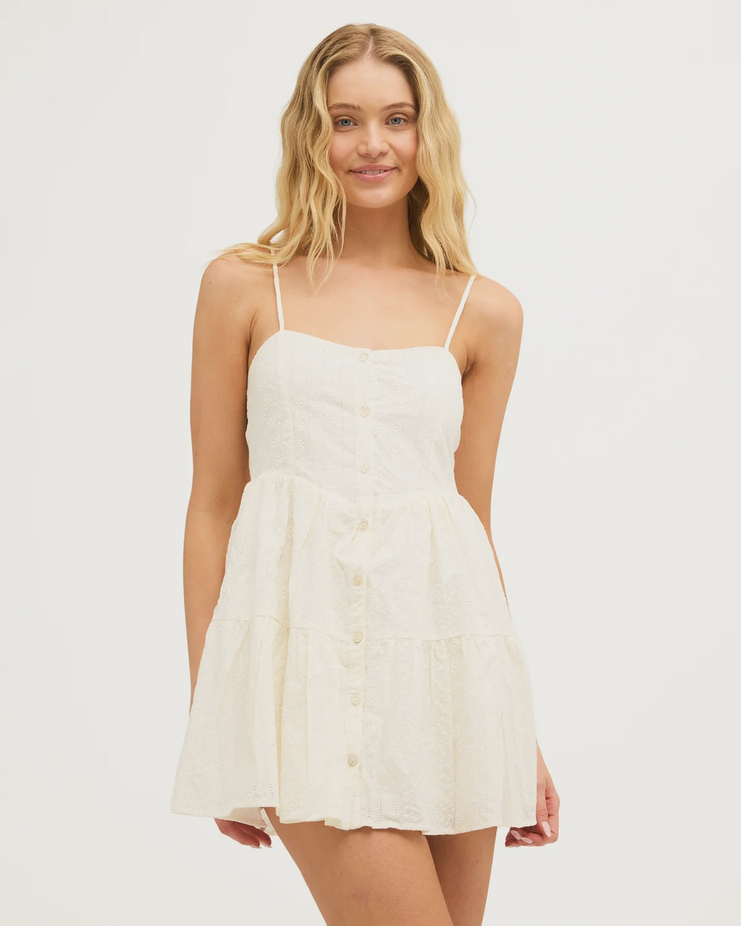 SUNNY BRODERIE MINI DRESS
