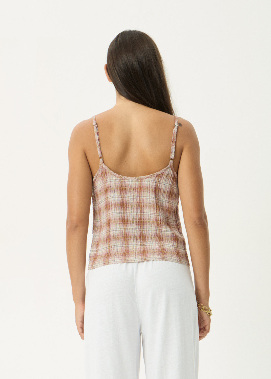 BREE MIRAGE HEMP SEERSUCKER SLEEVELESS TOP