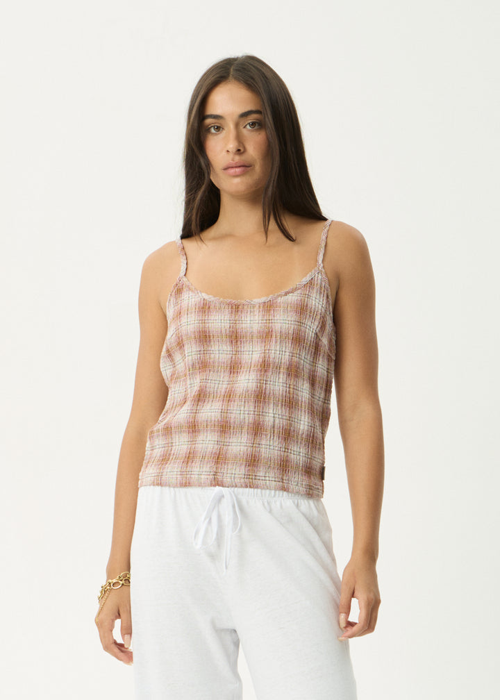 BREE MIRAGE HEMP SEERSUCKER SLEEVELESS TOP