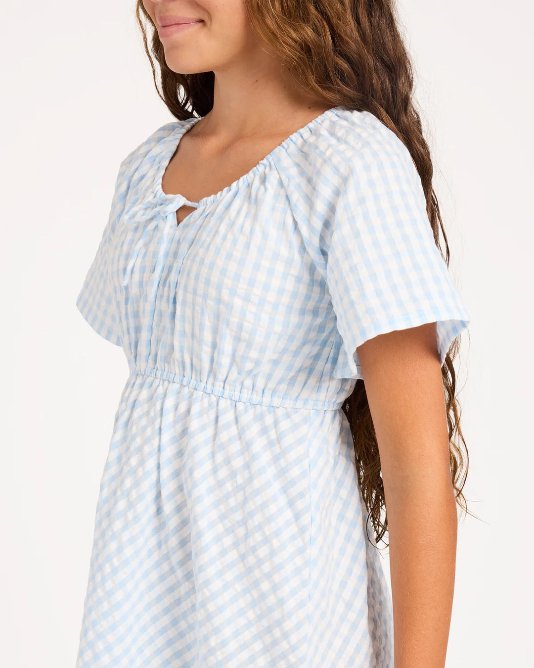 GIRLS COASTAL CHECK DRESS