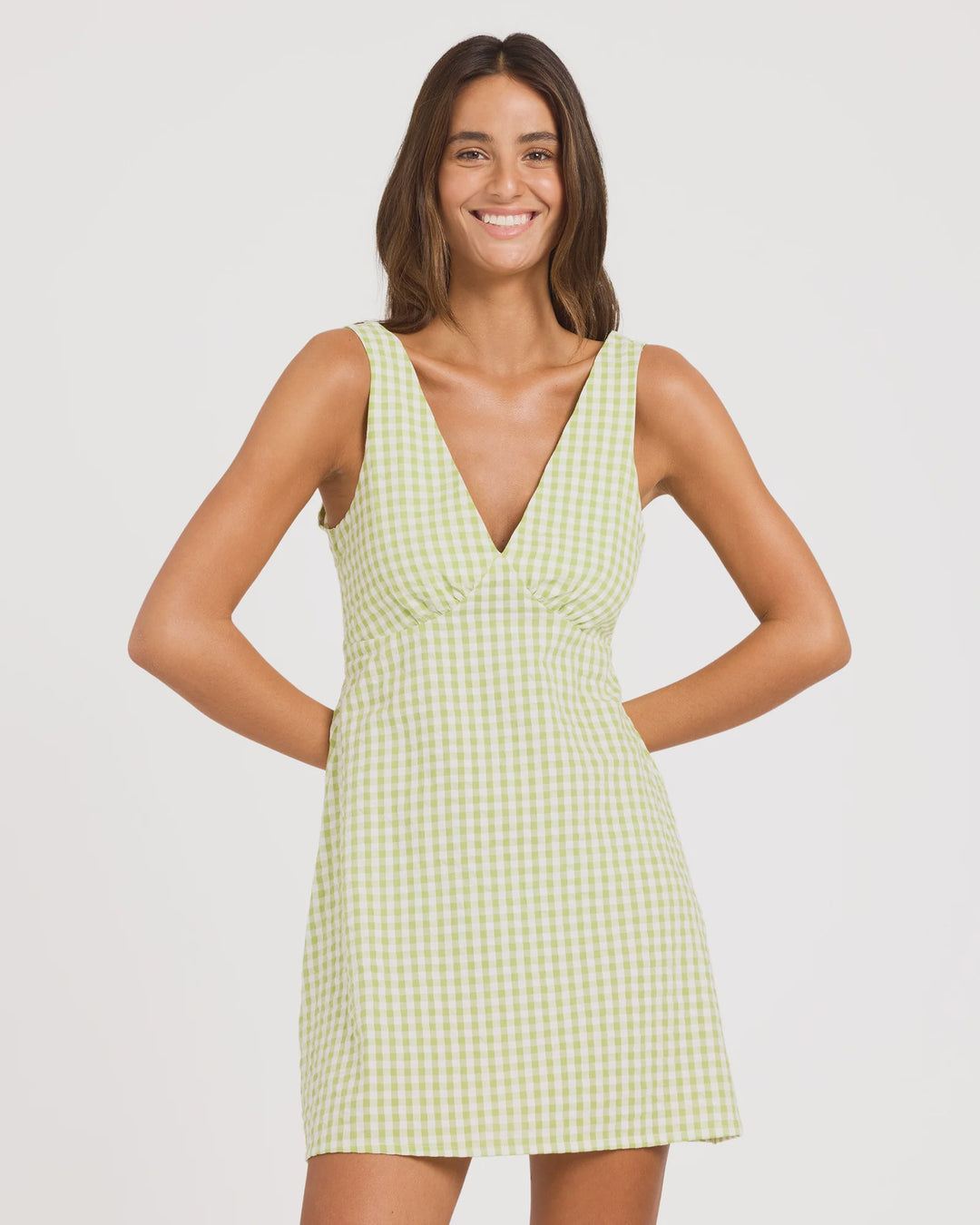 CHARLIE CHECK MINI DRESS