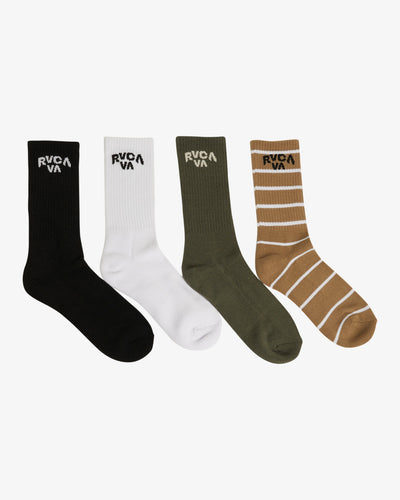 RVCA SEASONAL SOCK 4 PACK