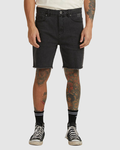 ROCKERS DENIM WALKSHORT - BLACK FADE