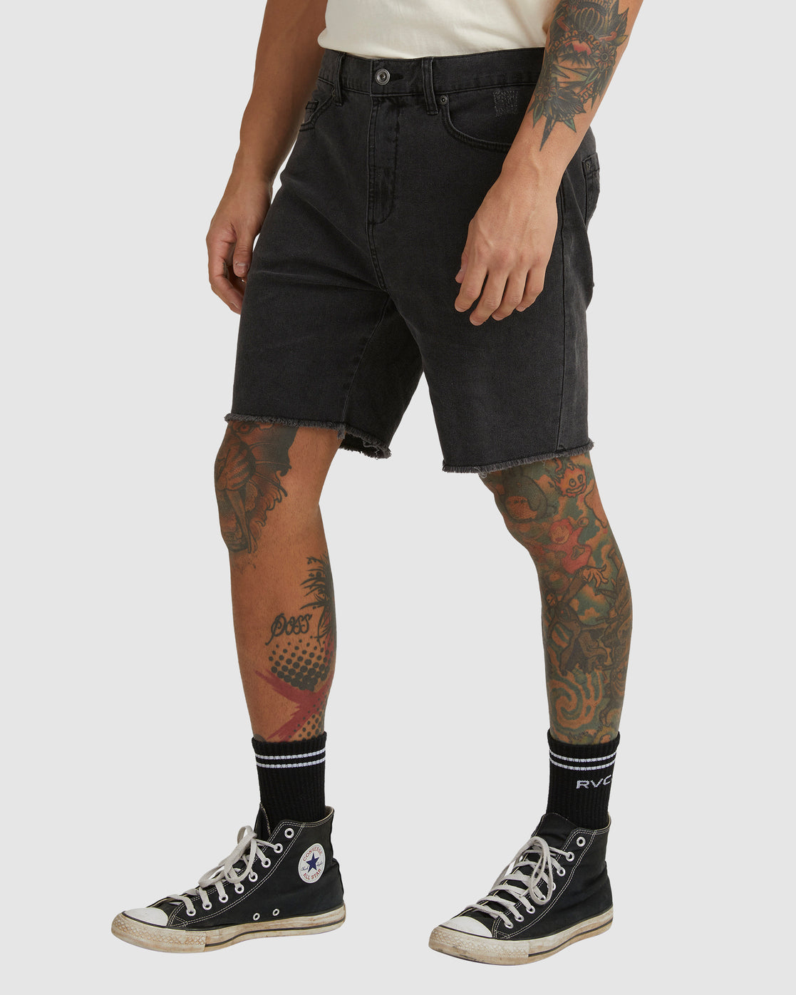 ROCKERS DENIM WALKSHORT - BLACK FADE