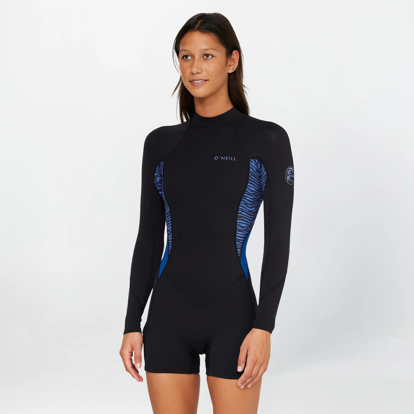 WOMENS BAHIA 2MM LONG SLEEVE BOYLEG BACK ZIP