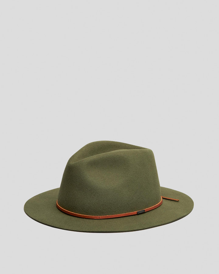 WESLEY FEDORA - MILITARY OLIVE