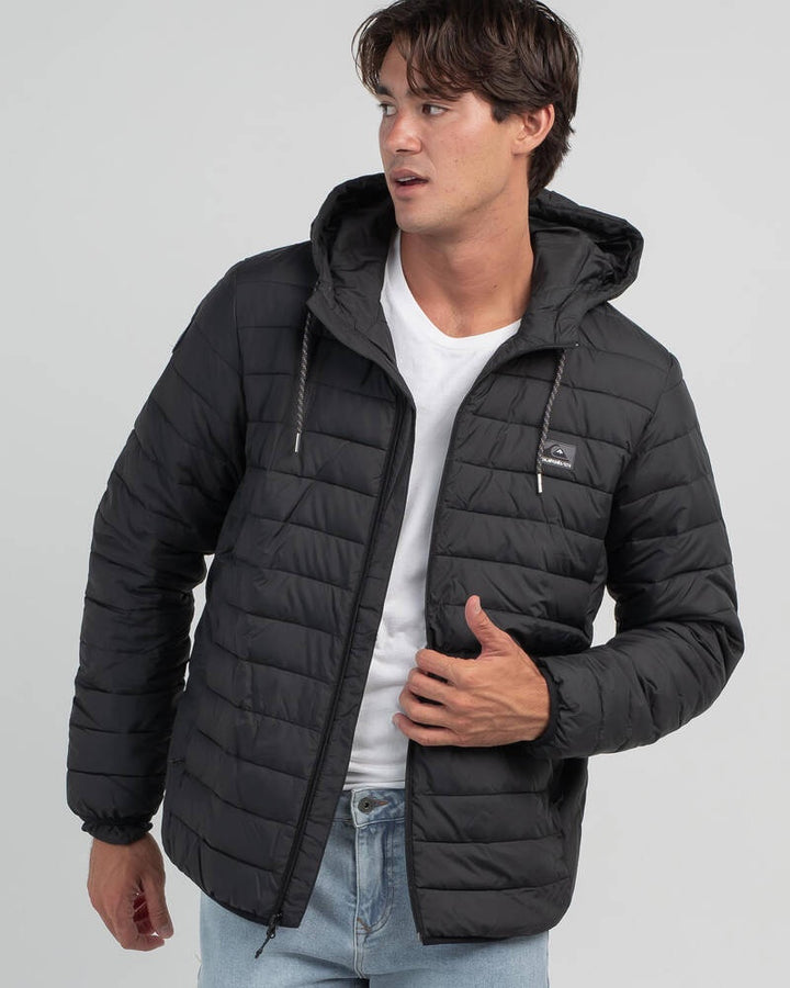 SCALY HOODED PUFFER JACKET