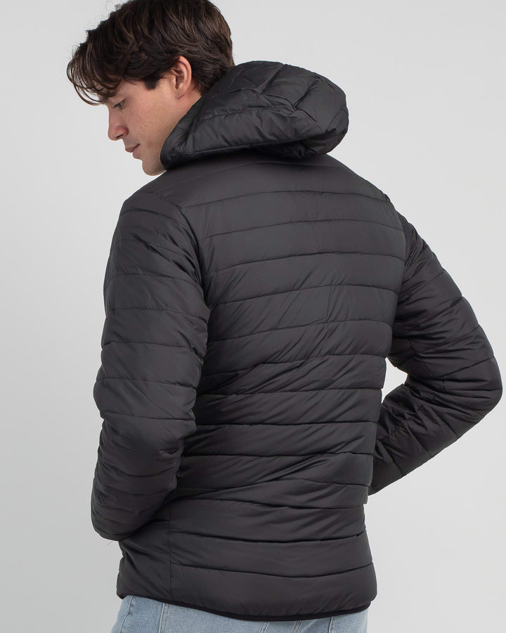 SCALY HOODED PUFFER JACKET