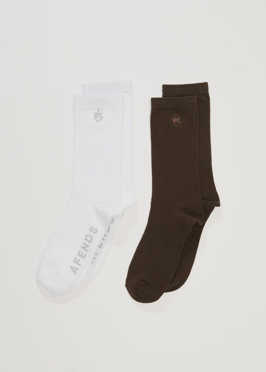 FLAME RECYCLED SOCKS TWO PACK