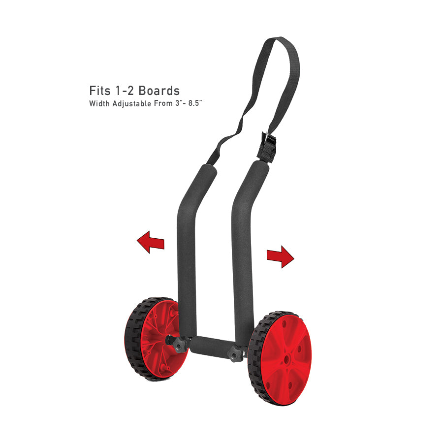 SUP/LONGBOARD ADJUSTABLE WHEEL TROLLEY DOUBLE