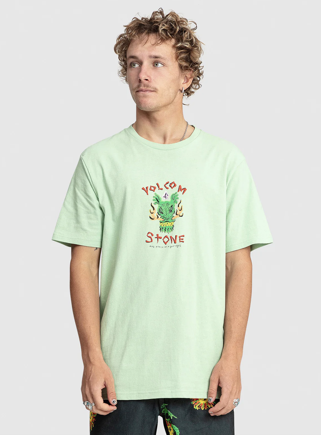 OZZY WRONG SHORT SLEEVE T-SHIRT - CELADON
