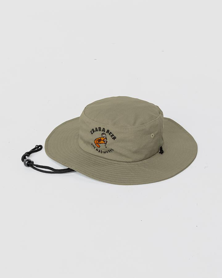 CRAB A BEER WIDE BRIM HAT