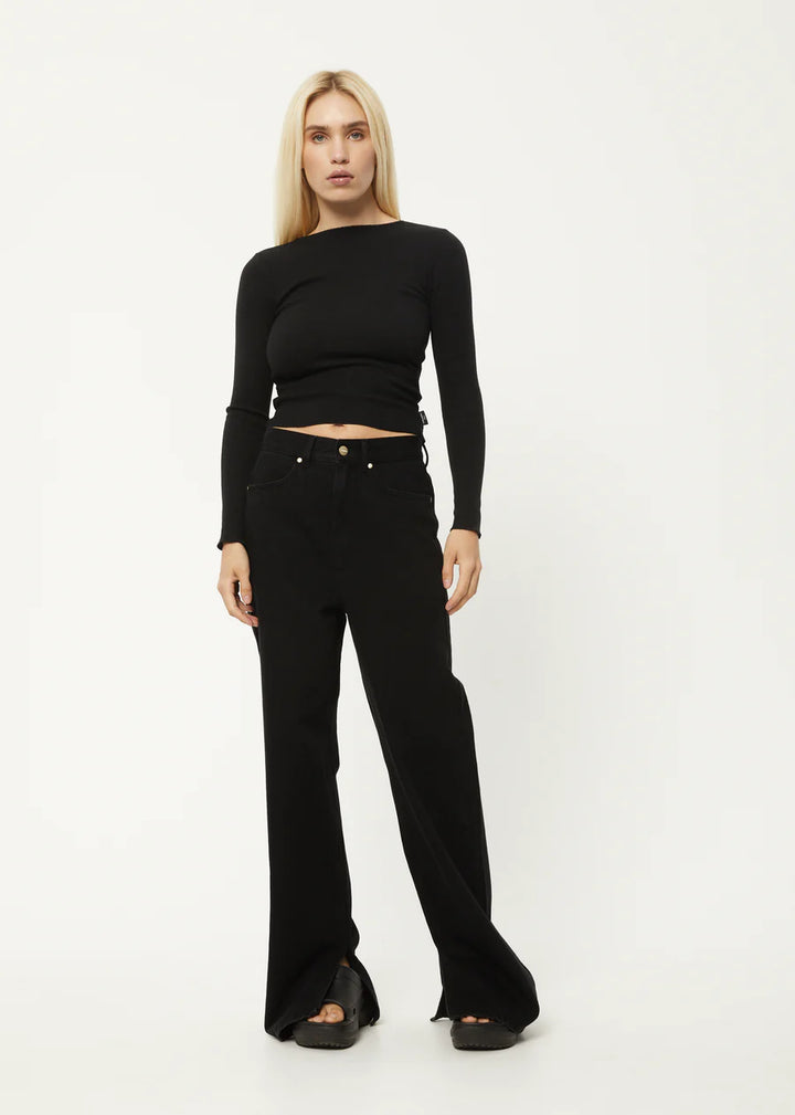 PEONY HEMP RIB LS TOP