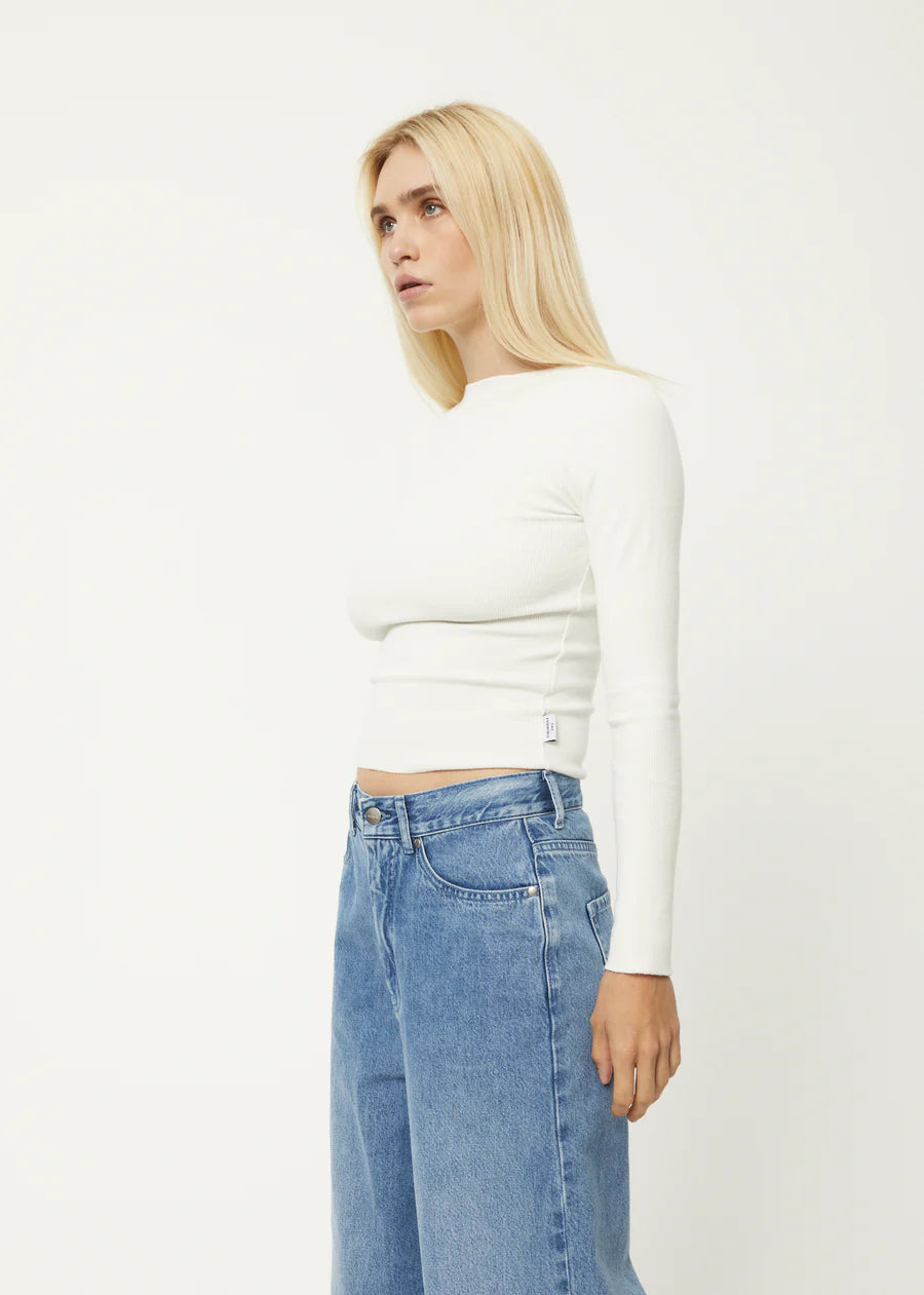 PEONY HEMP RIB LS TOP