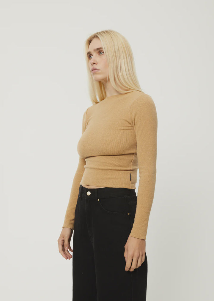 PEONY HEMP RIB LS TOP